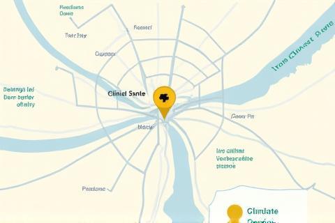 Carte centrée sur Lyon, localisation de la clinique vétérinaire