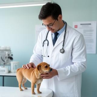 Examen de routine pour animal